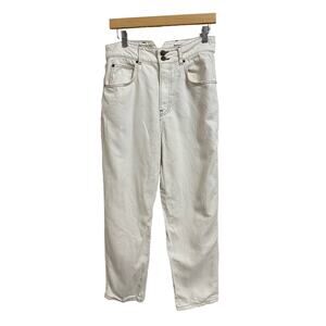 Reformation Nadia ivory high waisted‎ straight leg jean size 26